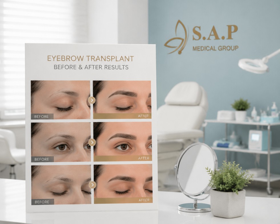 Eyebrow Transplant Before and After Results Eyebrow Transplant in Istanbul, Turkey